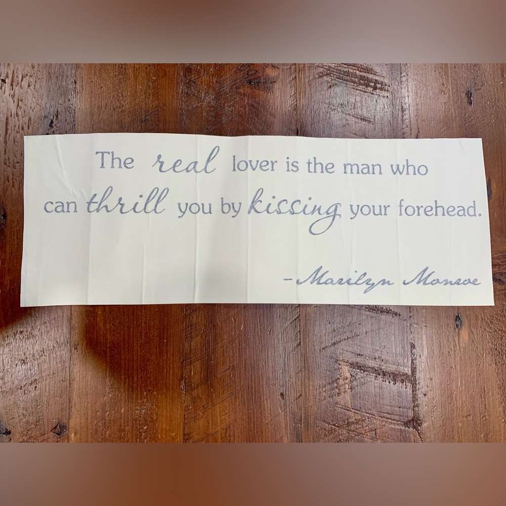 Marilyn Monroe Quote Sticker Decal